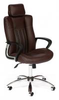 Компьютерное кресло OXFORD хром кож/зам, коричневый/коричневый перфорированный, 2 TONE/2 TONE /06 фото Компьютерное кресло OXFORD хром кож/зам, коричневый/коричневый перфорированный, 2 TONE/2 TONE /06. Фото №1
