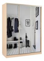 Шкаф-купеБассо 4-600* (полкиСлева)дуб млечный. Фото №1