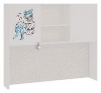 Гламур Надстройка белый/белый глянец фото Гламур Надстройка белый/белый глянец. Фото №1