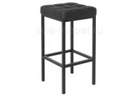 Барный стул Лофт кожзам d6 / черный матовый фото Барный стул Лофт кожзам d6 / черный матовый. Фото №1