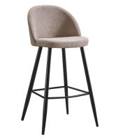 Стул барный 373B бежевый/черный. Фото №1