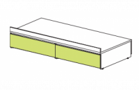 Тахта вкладыш с ящиками Силуэт. Фото №1