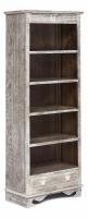 Шкаф книжный  Secret De Maison Lilou (mod. 63106) paulownia, мдф, 75х40х190см, Античный коричневый фото Шкаф книжный  Secret De Maison Lilou (mod. 63106) paulownia, мдф, 75х40х190см, Античный коричневый. Фото №1