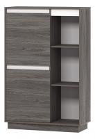 Virginia НМ 011.85 Шкаф комбинированный Левый, Белый Скандинавский/Ясень Анкор темный (KR). Фото №1