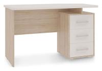 Лайт-2 Стол компьютерный 1200 дуб сонома/белый фото Лайт-2 Стол компьютерный 1200 дуб сонома/белый