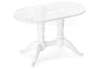 Стол деревянный Адней глянец белый фото Стол деревянный Адней глянец белый