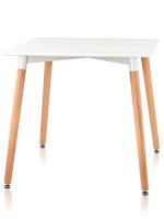 Стол Oslo 80*80, белый. Фото №1