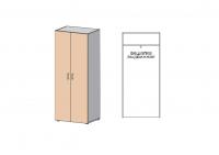 Гардероб гл. 422мм с задней стенкой ДВП 3мм, широкий Европа Лайт фото Гардероб гл. 422мм с задней стенкой ДВП 3мм, широкий Европа Лайт