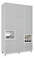 Шкаф комбинированный Polini kids Mirum 2335, белый. Фото №1