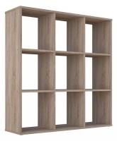 Стеллаж Polini Home Smart, древесина коричневая светлая дуб фото Стеллаж Polini Home Smart, древесина коричневая светлая дуб. Фото №1