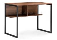 Стол деревянный Клер Лофт дуб делано темный / черный матовый фото Стол деревянный Клер Лофт дуб делано темный / черный матовый