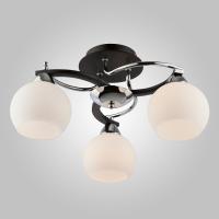 Потолочная люстра Eurosvet Larion 9654/3 хром/венге фото Потолочная люстра Eurosvet Larion 9654/3 хром/венге. Фото №1