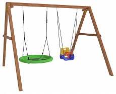 Качели детские Р911-16, коричневый. Фото №2