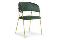 Стул Kamelia dark green / gold. Фото №1