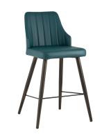 Стул полубарный Коналл экокожа темно-синий фото Стул полубарный Коналл экокожа темно-синий. Фото №1