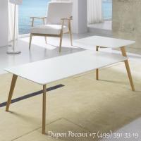 Журнальный стол DUPEN CT-905 с полкой Белый фото Журнальный стол DUPEN CT-905 с полкой Белый. Фото №1