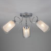 Потолочная люстра Eurosvet Renee 30122/3 хром фото Потолочная люстра Eurosvet Renee 30122/3 хром. Фото №1