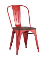 Стул TOLIX WOOD красный глянцевый фото Стул TOLIX WOOD красный глянцевый. Фото №1