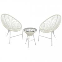 Комплект садовый  "Акапулько", цвет: белый