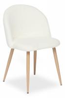 Стул  MELODY (mod. 7003) металл,ткань, 46 х 47 х 77 х 52 см, белый плюш/бук (Поставляется только по 4 шт) фото Стул  MELODY (mod. 7003) металл,ткань, 46 х 47 х 77 х 52 см, белый плюш/бук (Поставляется только по 4 шт). Фото №1