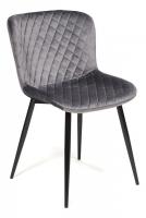 Стул QUINCY (mod. 8272) металл/ткань, 49х53х84,5 см, серый (G-062-40)/черный (поставляется по 4 шт)