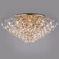 Потолочная люстра Eurosvet Crystal 10081/12 золото/прозрачный хрусталь Strotskis. Фото №1