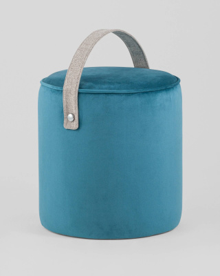 Пуф Джерри велюр темно-бирюзовый фото Пуф Джерри велюр темно-бирюзовый. Фото №4