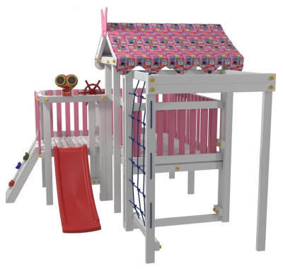 Комплекс игровой ДК9Р, розовый, серый. Фото №3