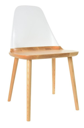 Стул DC-S123 белый/бук. Фото №1