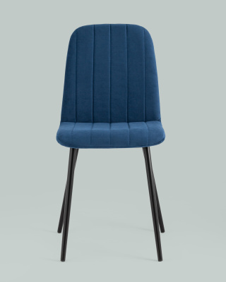Стул Easy велюр синий. Фото №5