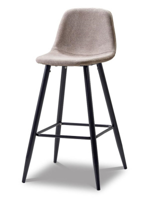 Барный стул 350B темно-бежевый/черный. Фото №3
