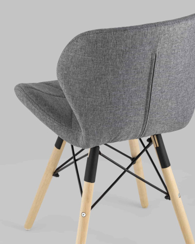 Стул Бон рогожка темно-серый. Фото №8