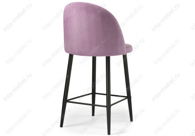 Барный стул Амизуре лавандовый / черный матовый. Фото