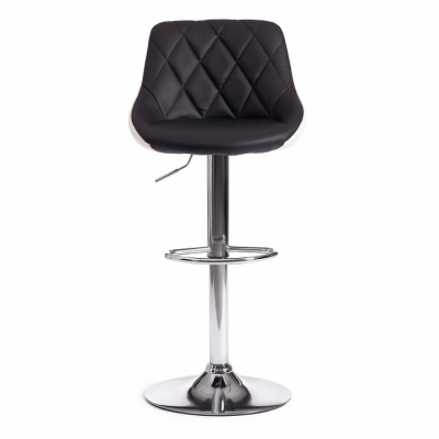 Стул барный MESSY (mod. KY704C) металл/экокожа, 47*48*84-105 см, черный/белый/хром (поставляется по 2 шт) фото Стул барный MESSY (mod. KY704C) металл/экокожа, 47*48*84-105 см, черный/белый/хром (поставляется по 2 шт). Фото №2