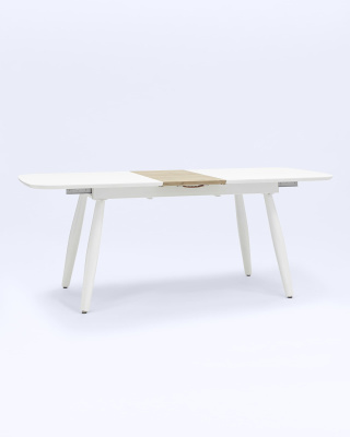 Стол обеденный Чикаго раскладной 160-200*90 белый фото Стол обеденный Чикаго раскладной 160-200*90 белый. Фото №5