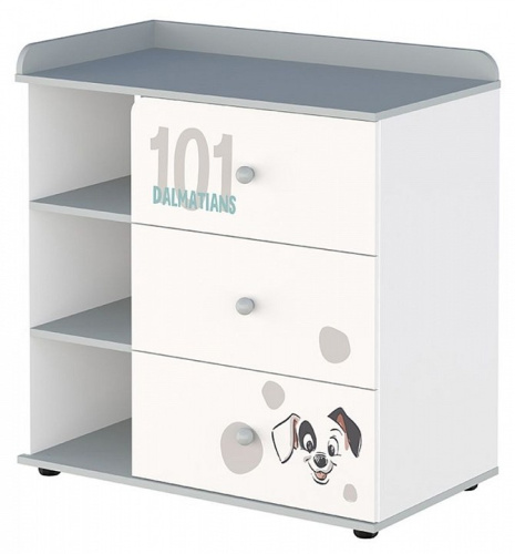 Комод Polini Kids Disney Baby 5090, белый. Фото №1