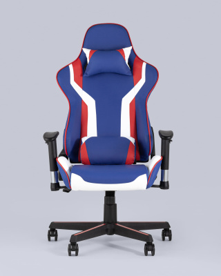 Кресло игровое TopChairs Cherokee синее фото Кресло игровое TopChairs Cherokee синее. Фото №5