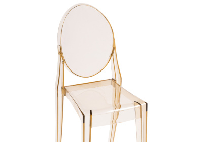 Пластиковый стул Victoria clear brown фото Пластиковый стул Victoria clear brown. Фото №5