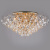 Потолочная люстра Eurosvet Crystal 10081/12 золото/прозрачный хрусталь Strotskis. Фото №1
