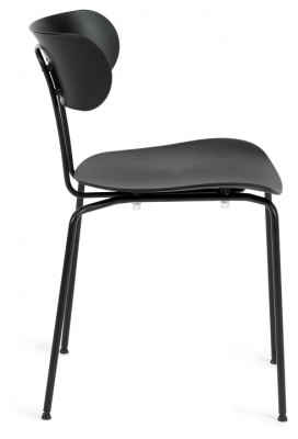 Стул VAN HALLEN (mod. 1534-45) пластик/металл, 45х52х77 см, высота до сиденья 46,5 см, черный/черный (поставляется по 4 шт). Фото №2