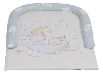 Доска пеленальная Polini kids Зайки на облачках с бортиками, фото Доска пеленальная Polini kids Зайки на облачках с бортиками,. Фото №4