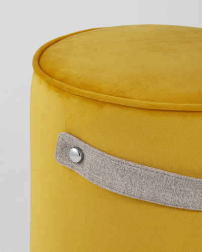 Пуф Джерри велюр оранжевый. Фото №6