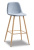 Барный стул 350B голубой/дерево фото Барный стул 350B голубой/дерево. Фото №1