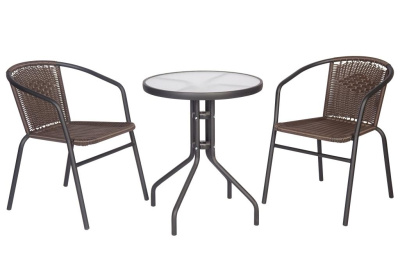 Комплект садовый "Бистро" BISTRO с круглым столом. Фото