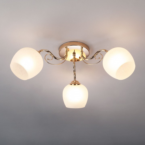 Потолочная люстра Eurosvet Wendy 30138/3 золото фото Потолочная люстра Eurosvet Wendy 30138/3 золото. Фото №2