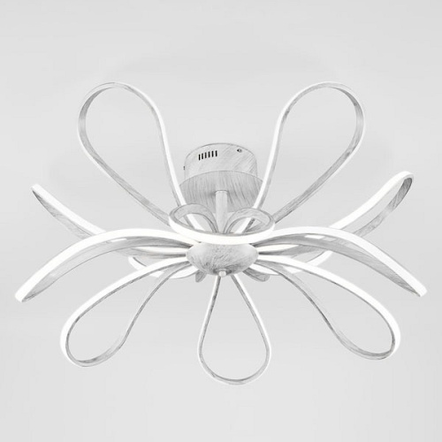 Потолочная люстра Eurosvet Nerina 90134/12 белый с серебром 85W. Фото №1