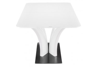 Стол стеклянный Horns 160 super white. Фото