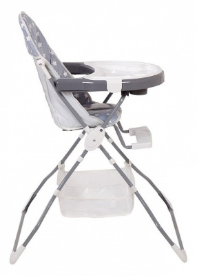 Стул для кормления Polini kids 252 Звезды, серый. Фото