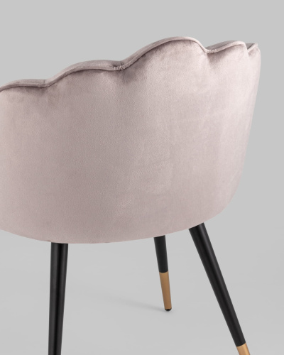 Стул Камилла велюр пепельно-розовый фото Стул Камилла велюр пепельно-розовый. Фото №8
