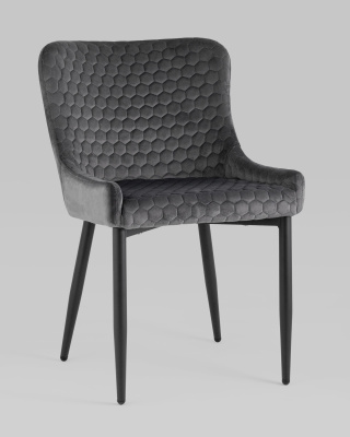 Стул Ститч Хани велюр серый. Фото